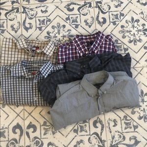 Men’s large short and long sleeve button ups